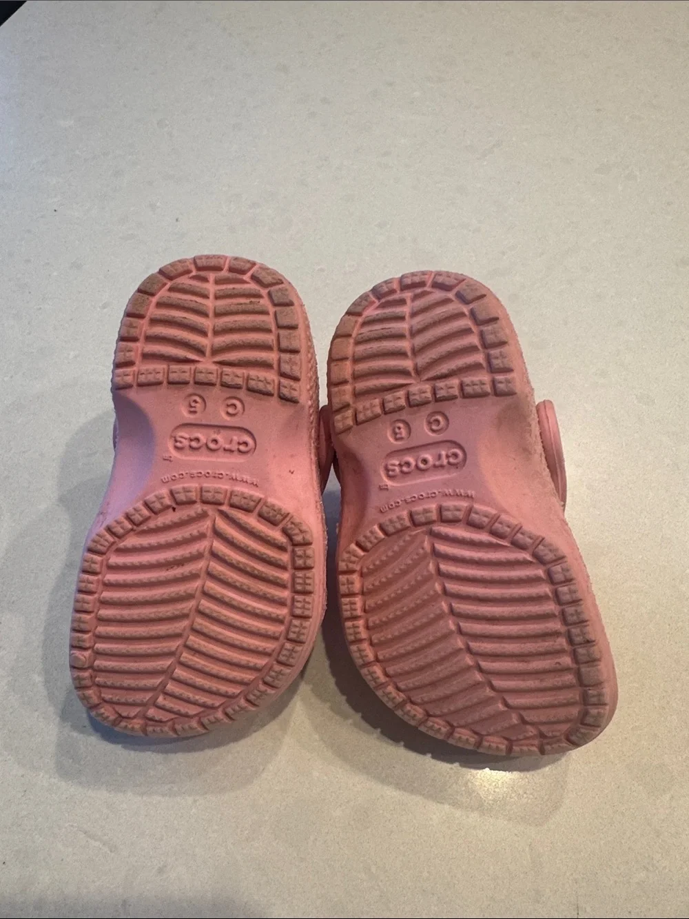 CROCS Kids' Glitter Clog in Light Pink